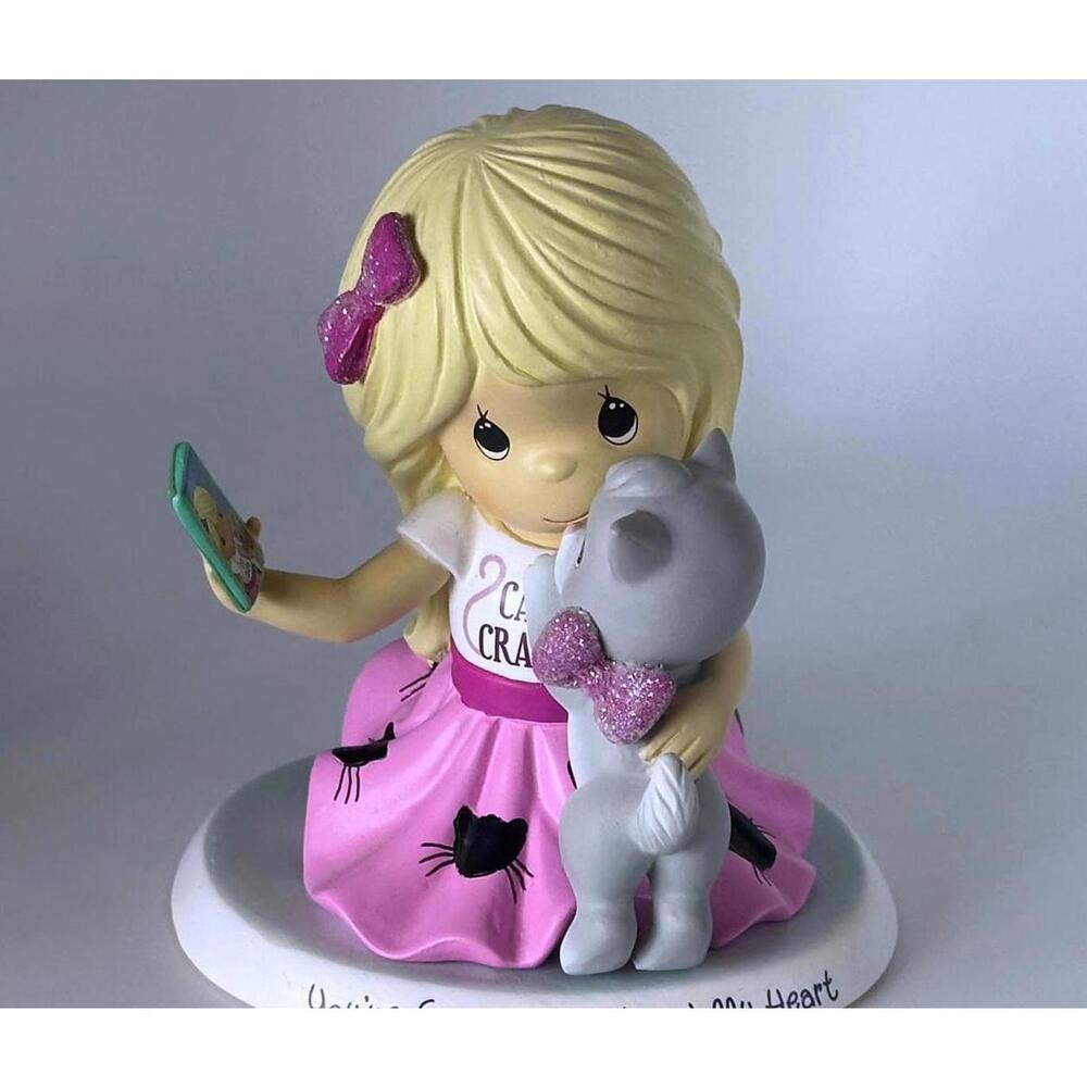 22 Precious Moments Girls with Kittens collection few rare and limited editition - Picture 5 of 9